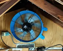 attic fan services with installed attic ventilation fan system in Las Vegas, NV